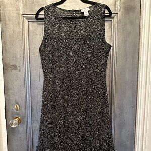 Nicole Miller Prairie Dress Black with White Accents - Size 10